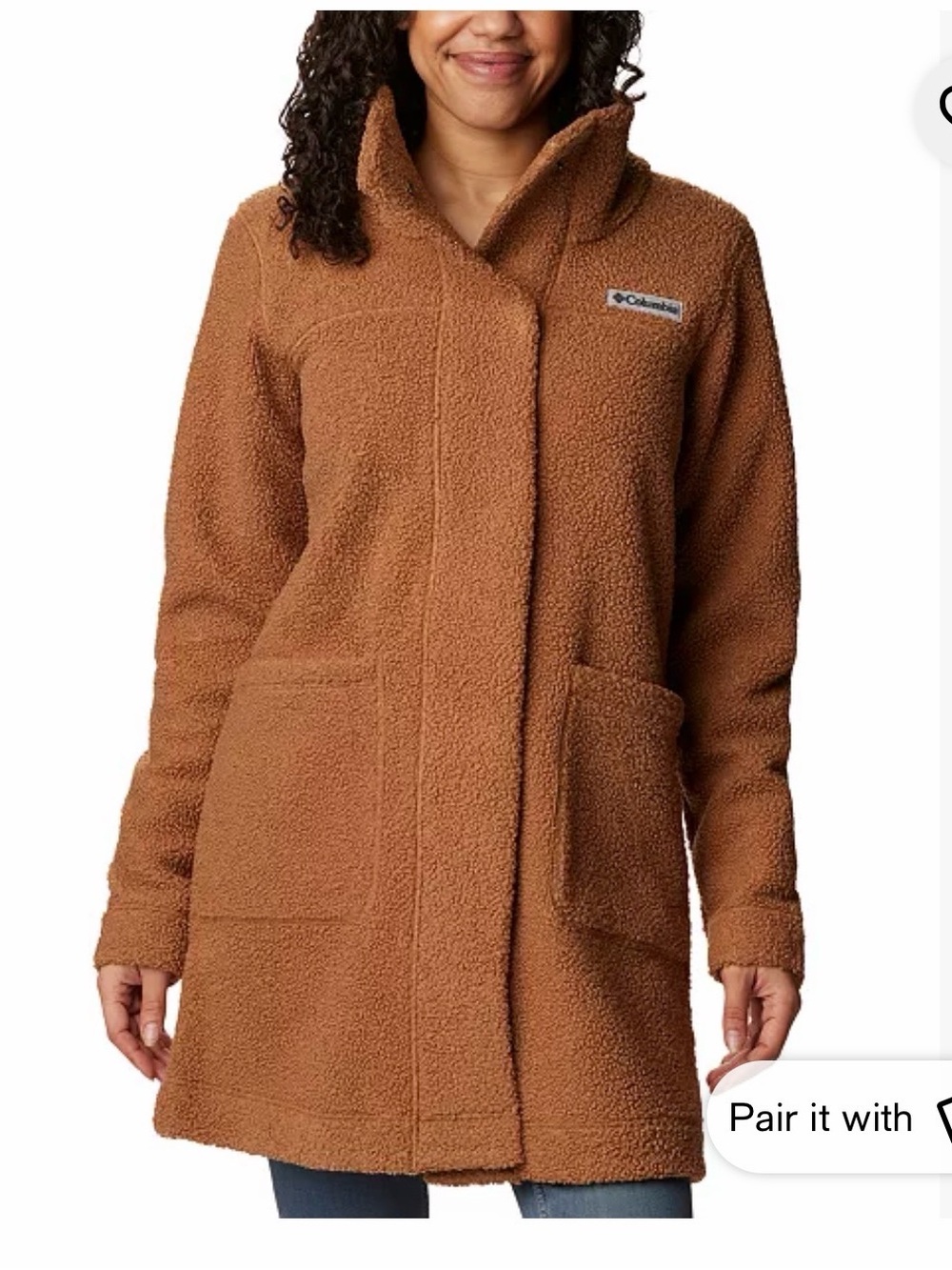 Columbia Women's Caramel Teddy Fleece Coat